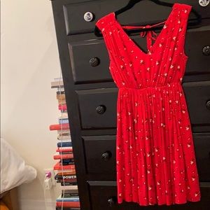 Gorgeous red madewell dress with flowers